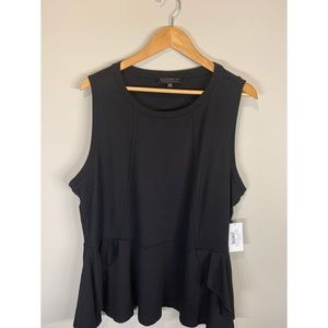NWT Plus sized Black Eloquii sleeveless top